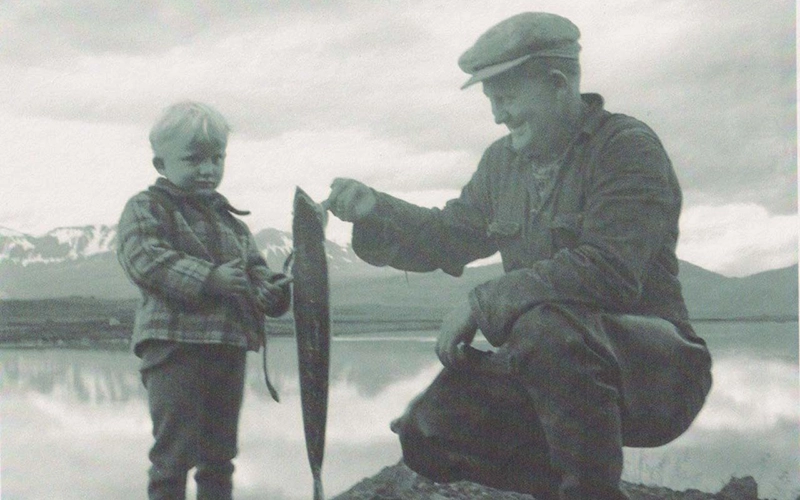 Saga laxveiða